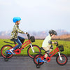 14 Inch Kids Bike Red with Blue Helmet Protective Set