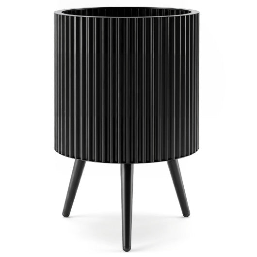 14 Inch Plant Pot with Stand and Tapered Legs for Garden