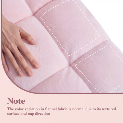 14-Position Adjustable Cushioned Floor Chair-Light Pink
