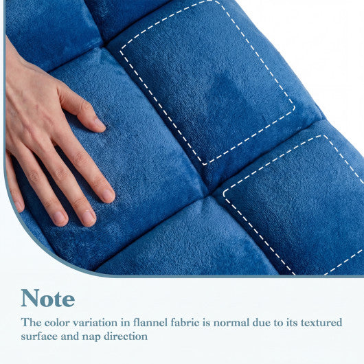 14-Position Adjustable Cushioned Floor Chair-Blue
