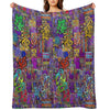Pop Abstract Easy Care Throw Blanket