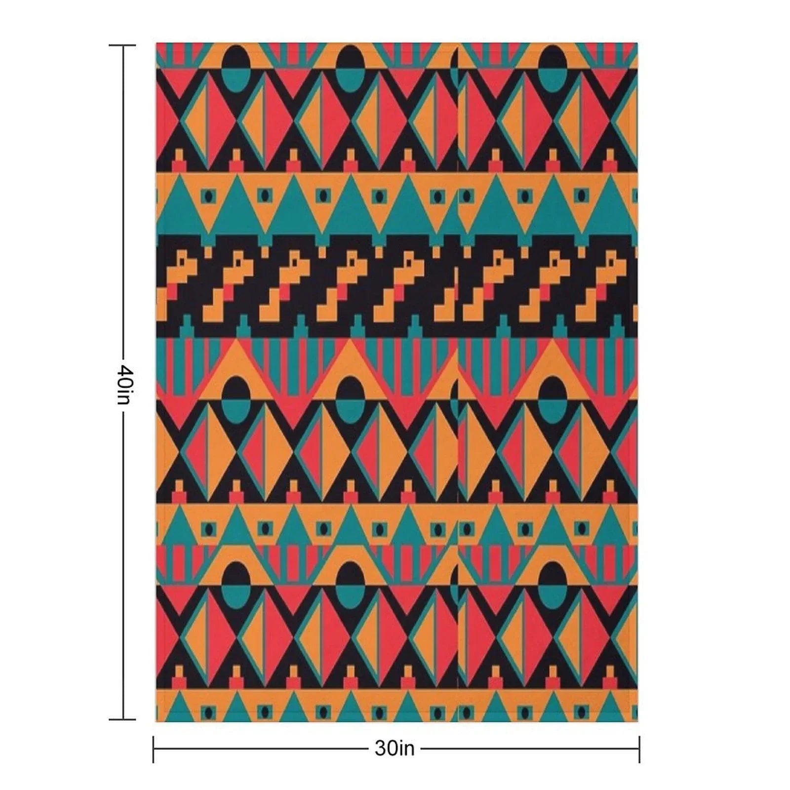 African Tribal Seamless Throw Blanket