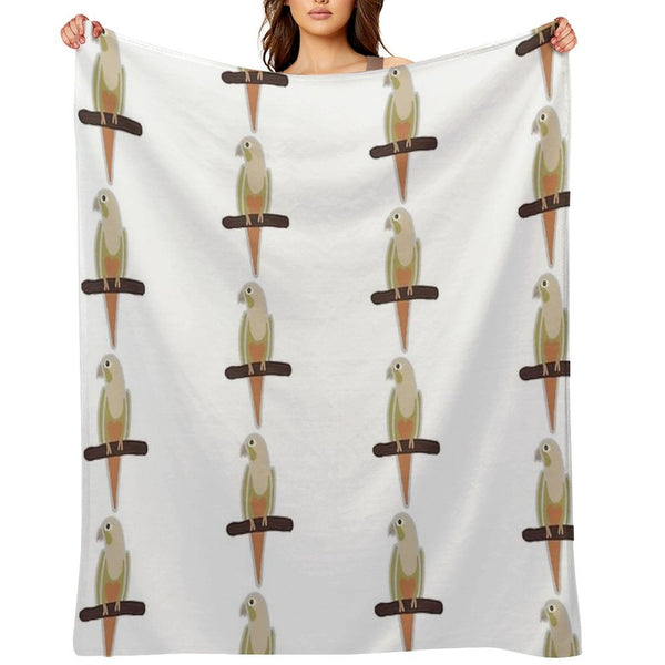 Pineapple Conure Plush Throw Blanket