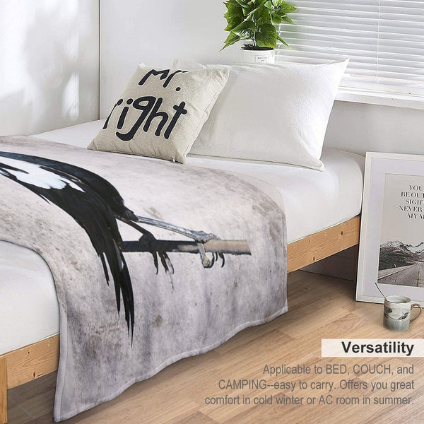 Australian Magpie Lightweight Throw Blanket