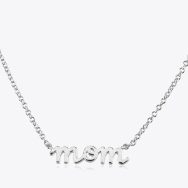 Silver MOM Pendant Necklace - Gifts for You 'n Me