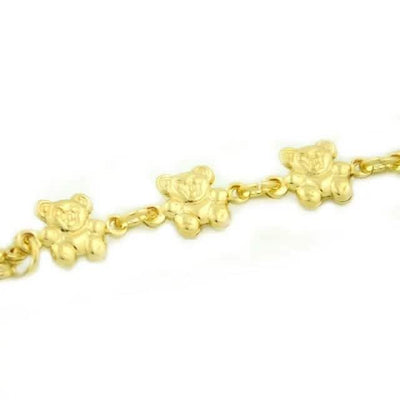 14k Gold Teddy Bracelet 7.5 
