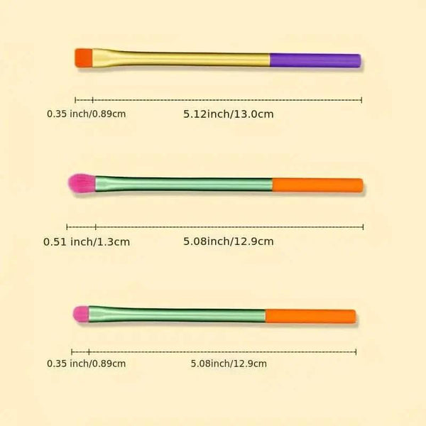 15-Pieces: Rainbow Color High Quality Makeup Brush Set