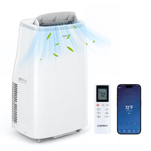 15000 BTU Portable Air Conditioner with APP Control and Fan-White