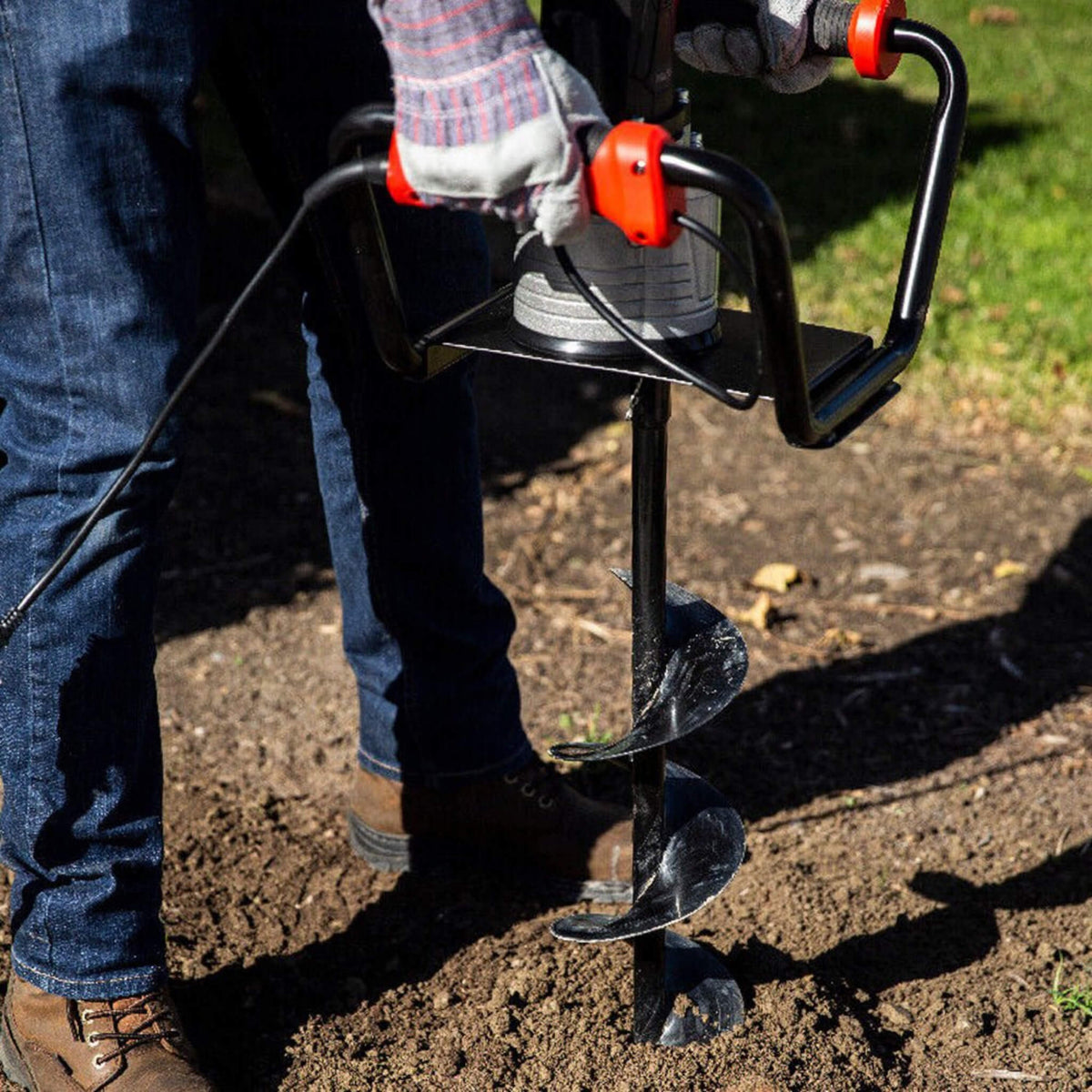 Heavy-Duty 1500W Electric Post Hole Digger Auger With 6