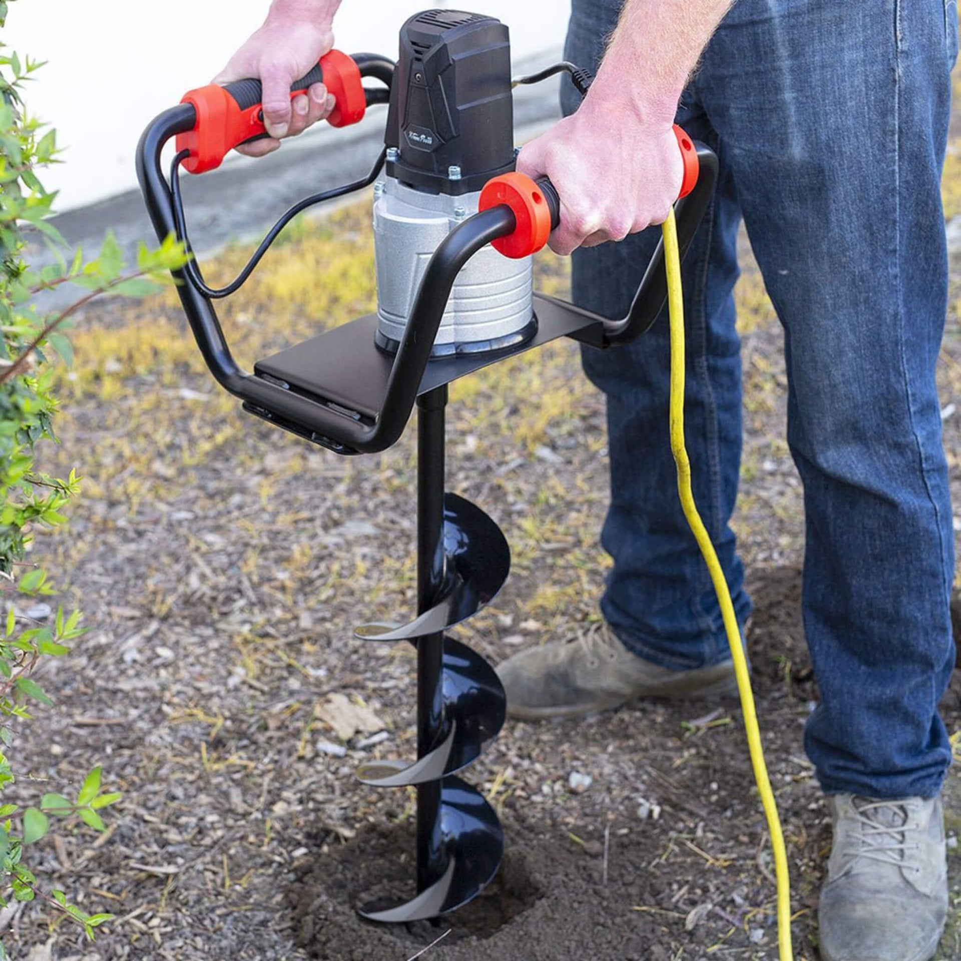 Heavy-Duty 1500W Electric Post Hole Digger Auger With 6
