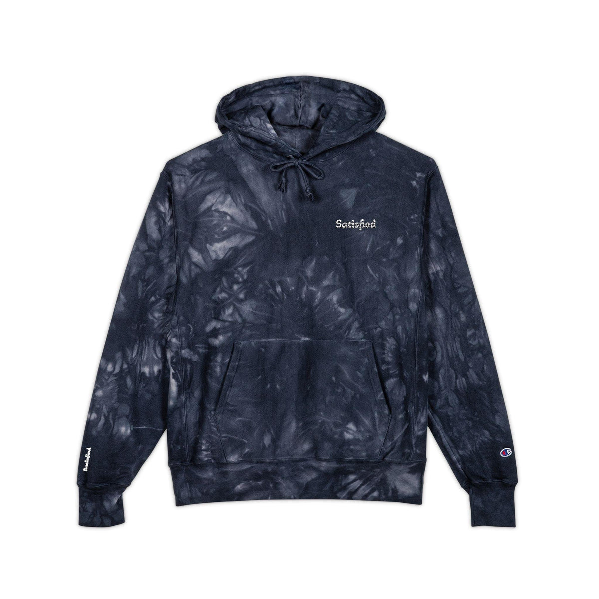 Tie-Dye Champion Hoodie - Cozy and Stylish Unisex Embroidered Sweater
