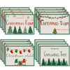 stmas linen placemats holiday party decorations insulation mats linen Christmas tree printed coasters