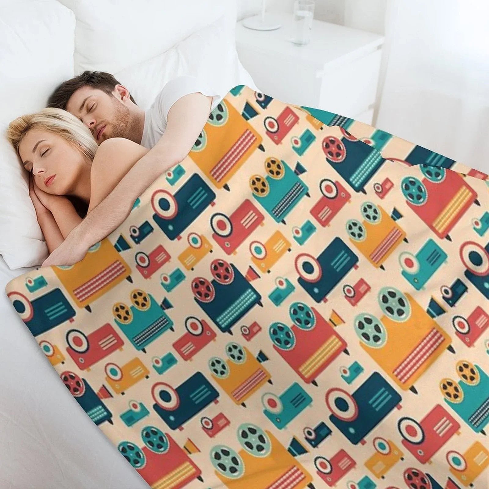 Retro Projectors Throw Blanket