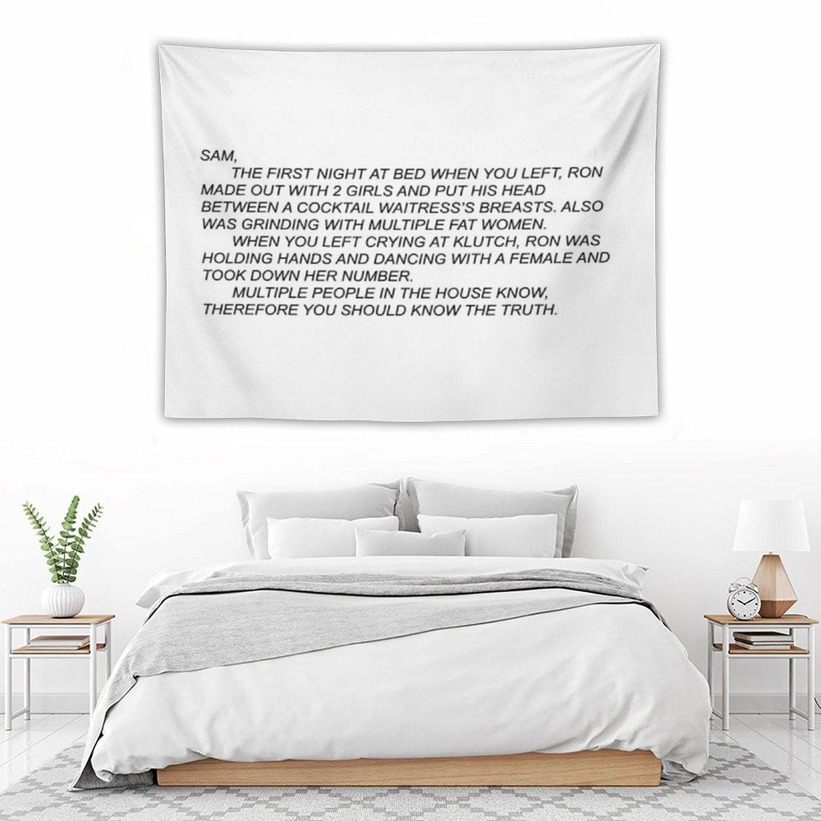 The Note Wall Tapestry Jersey Shore Tapestry