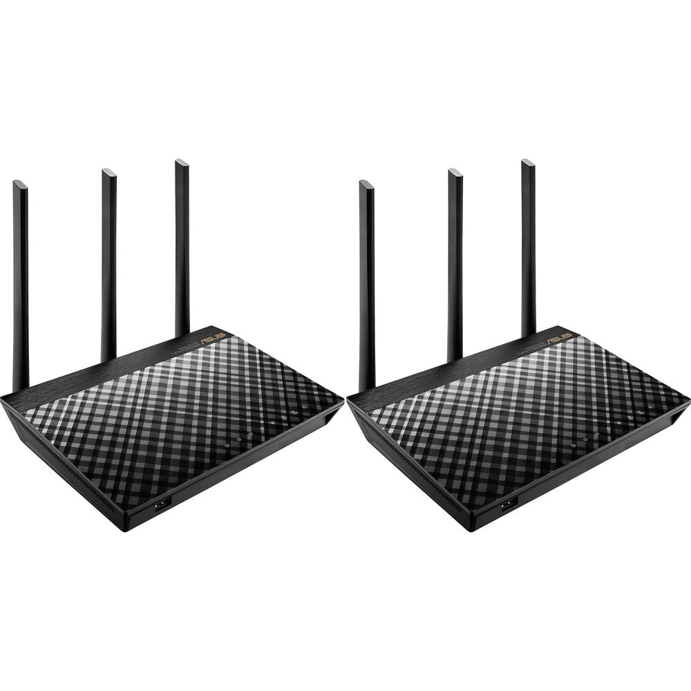 RT AC66U B1 AiMesh Dual Band Gigabit Router - 2 Pack