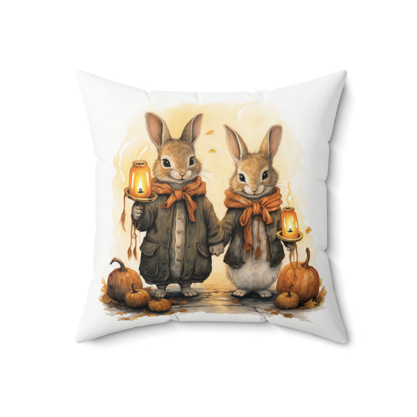 Microsuede Cushion / Fall & Halloween Art - Beatrix Potter Inspired Collection