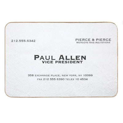 Paul Allen Business Card Bath Mat