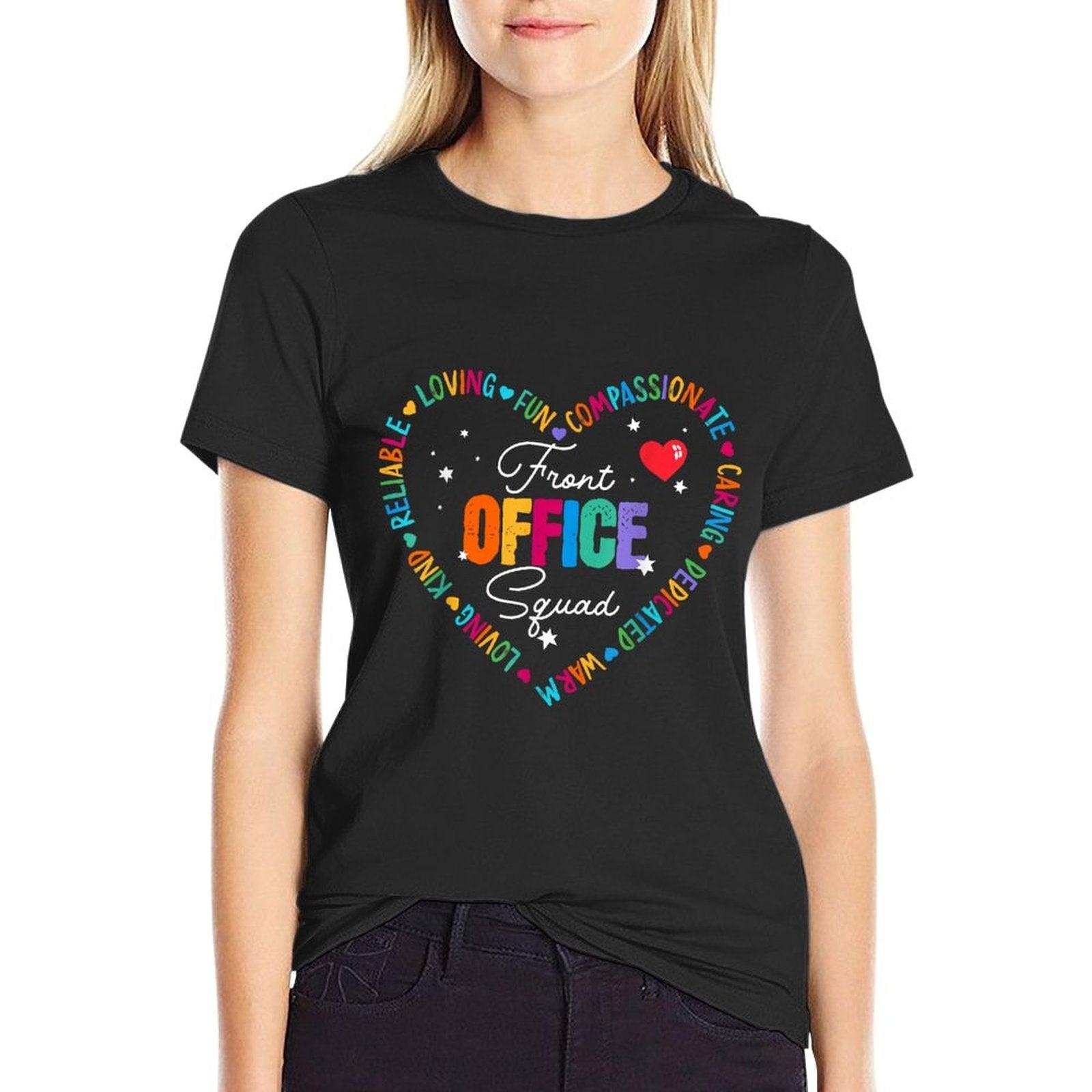 Cute School Secretary Admin Appreciation Front Office Squad T-Shirt