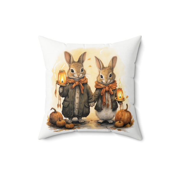 Microsuede Cushion / Fall & Halloween Art - Beatrix Potter Inspired Collection