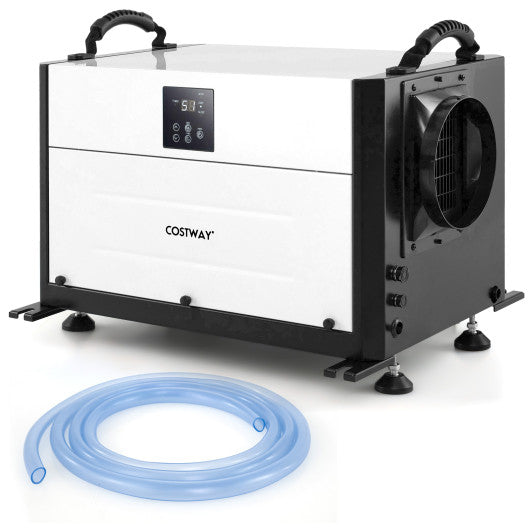 155 Pint Crawl Space Dehumidifier with 3 Modes and 24H Time-White