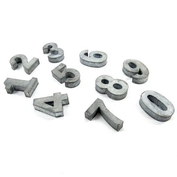 Metal Zinc Individual Numbers