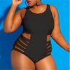Women's plus size swimsuit - Black / 3XL
