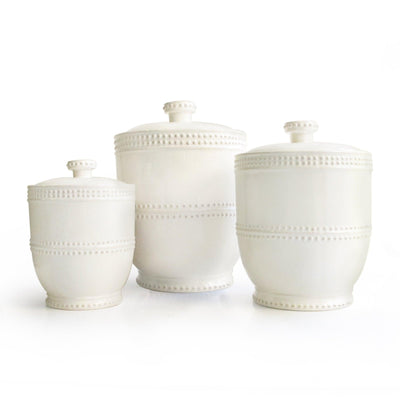 Bianca Bead 3 Pieces Canister Set