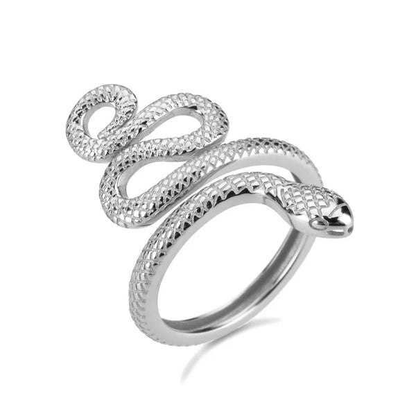 925 Sterling Silver Snake Shape Ring