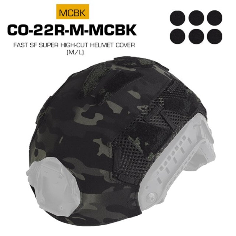 FAST SF Ultra-high Cut Camouflage Helmet Cover (Medium Size, M)