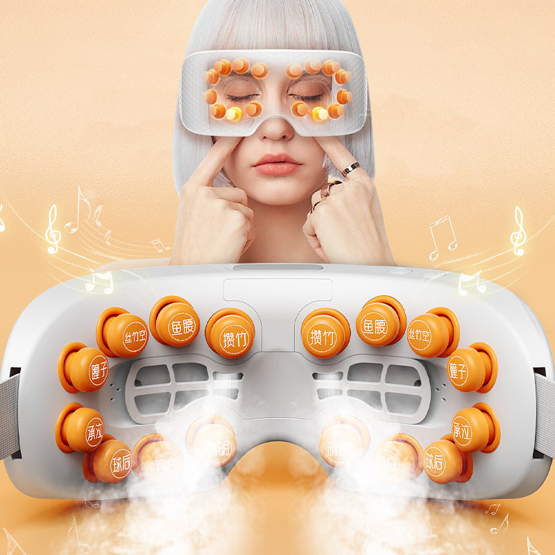 New Arrival Dry Eye Massage And Heating Steam Eye Massage Equipment Vibration Electric Eye Steam Massager