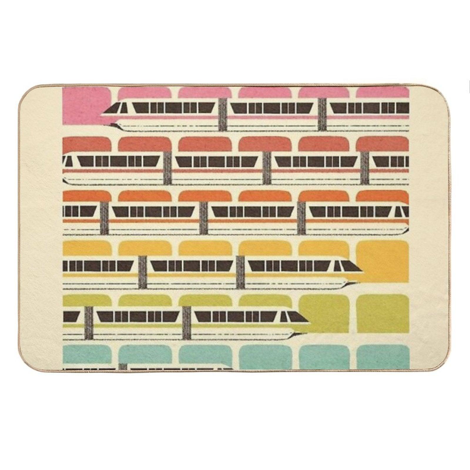 Retro WDW Monorail Bath Mat