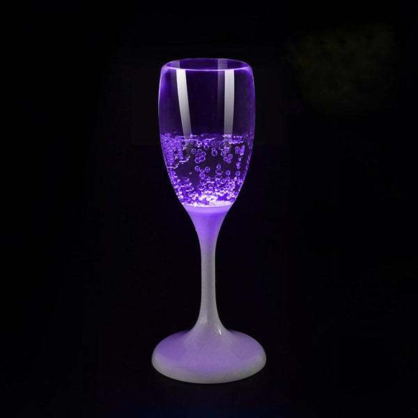 Creative Water Sensing Wedding luminous Glasses cup Party Supplies Novelty LED Light Up Wine bottles for Party Club Bar Drinking