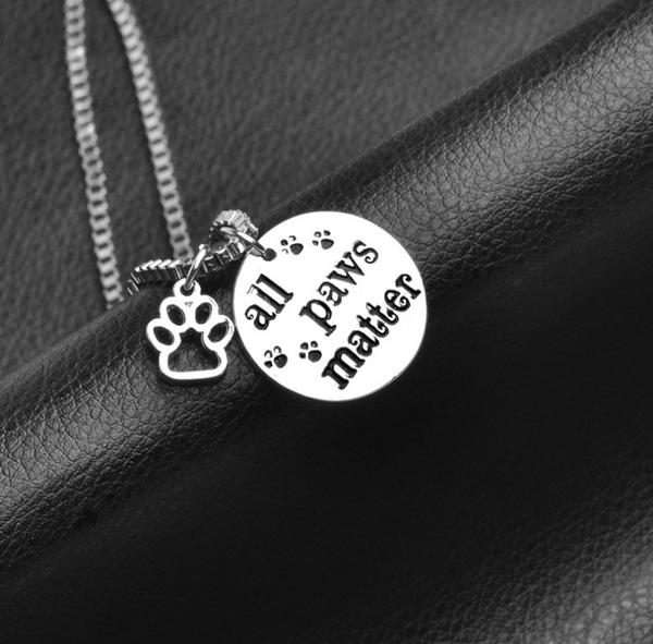 All Paws Matter Pendant Necklace
