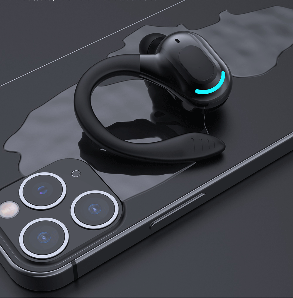 Ear hanging Bluetooth earphones Business single ear earphones Waterproof sports high endurance noise reduction