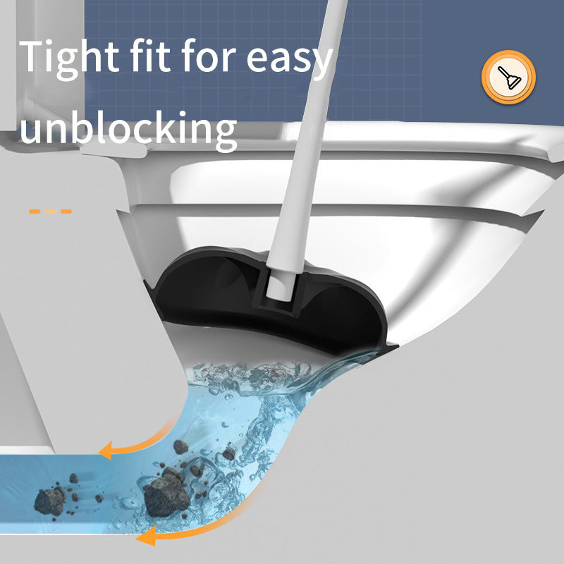 Toilet Brush, Toilet Toilet Brush, Leather Strap With Base, Household Cleaning Brush, Toilet Set