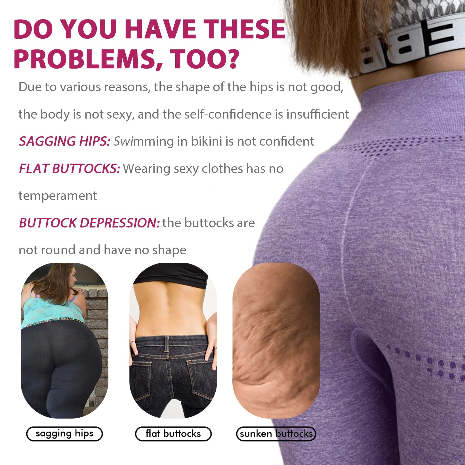 Butt Curve Enhance Cream, Hip Massage Firming Skin Slimming Show Figure Curve Ass Beautiful Buttock Cream