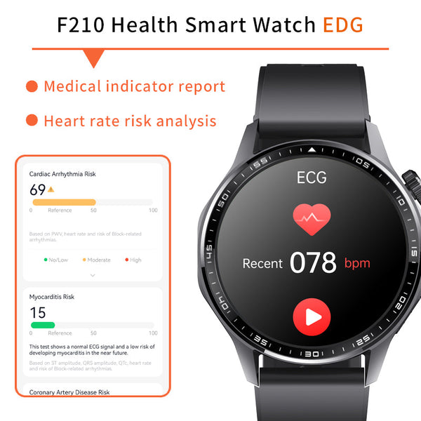 Advanced Health and Fitness Smartwatch with Tools to Manage Stress and Sleep, ECG App, SpO2, 24/7 Heart Rate