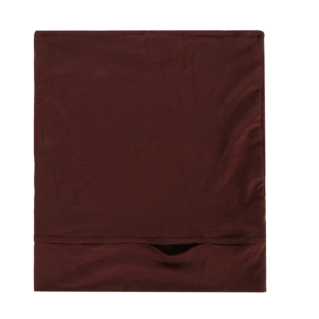 NEW Soft Cotton Hijab Breathable Turban Tie Under Scarf Elegant Ear Hole Stretch Inner Hijabs Lightweight Turban Round Front Under Hijab Caps Female Turban Bonnet