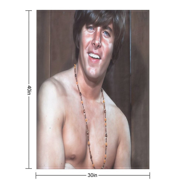 Bobby Sherman Charming Smile Eco-conscious Throw Blanket
