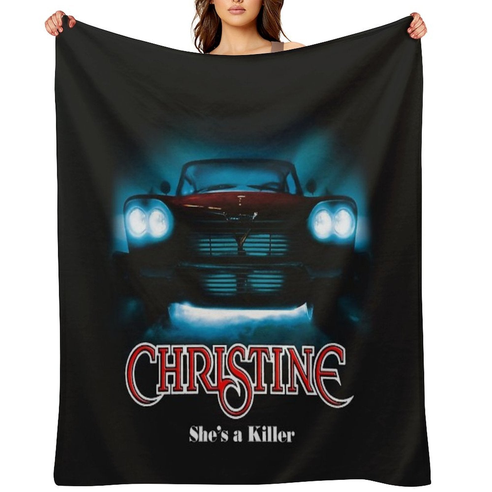 Movie Car Christine And Steven Spielberg Premium Throw Blanket