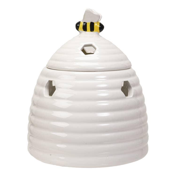 White Beehive Tealight Wax Warmer
