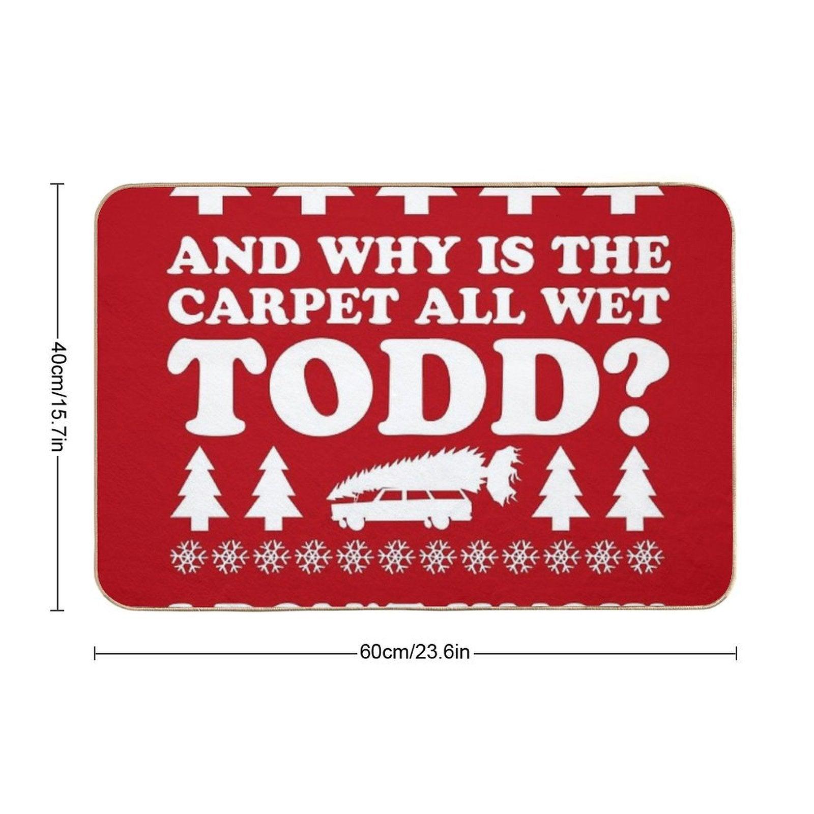 Soggy Christmas Bath Mat