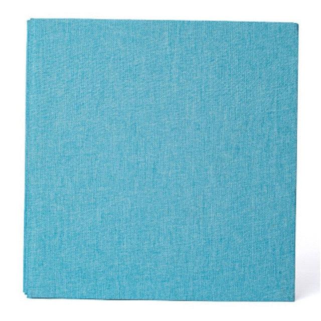 16-inch 20 Pages Self Adhesive Photo Album DIY Scrapbook Rustic Linen Cloth Cover Personalize Album for Wedding Memory Album  Home Decor House Decoration DIY Memorable Gifts For Loved Ones