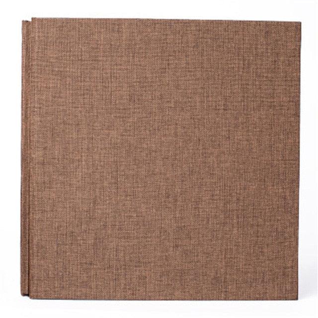 16-inch 20 Pages Self Adhesive Photo Album DIY Scrapbook Rustic Linen Cloth Cover Personalize Album for Wedding Memory Album  Home Decor House Decoration DIY Memorable Gifts For Loved Ones