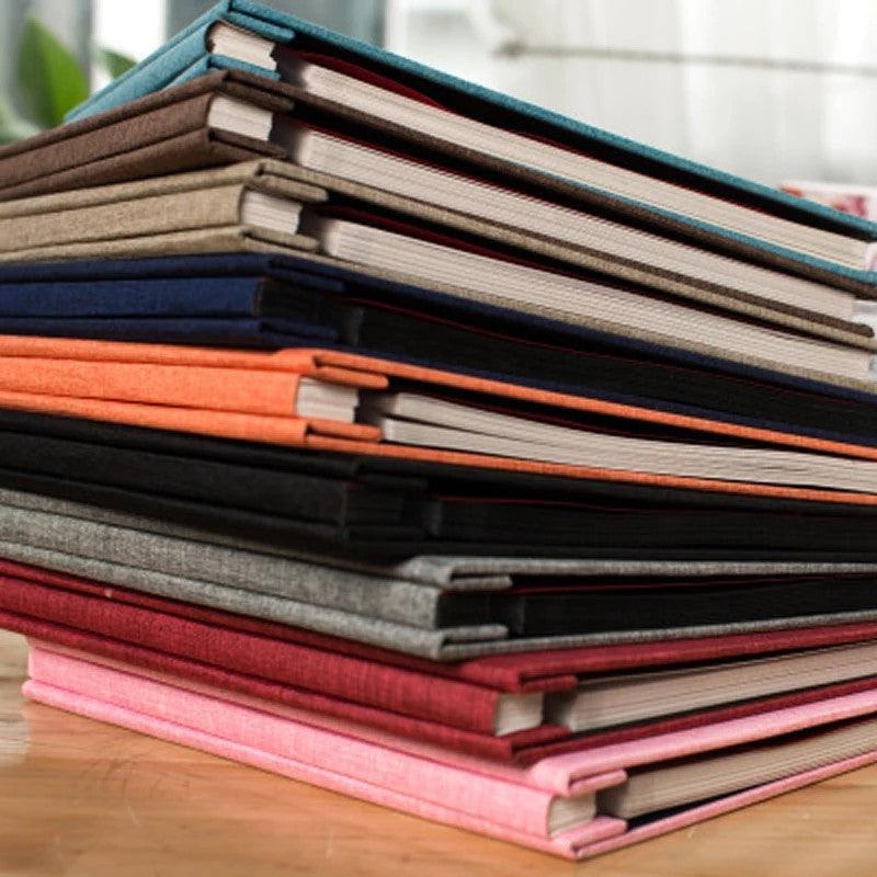 16-inch 20 Pages Self Adhesive Photo Album DIY Scrapbook Rustic Linen Cloth Cover Personalize Album for Wedding Memory Album  Home Decor House Decoration DIY Memorable Gifts For Loved Ones