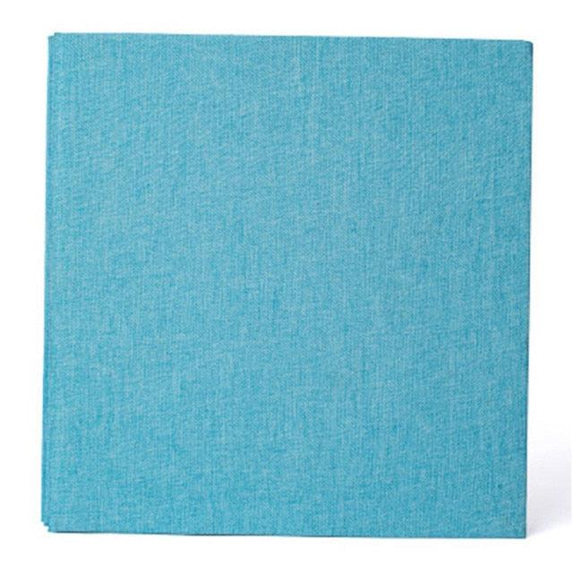 16-inch 20 Pages Self Adhesive Photo Album DIY Scrapbook Rustic Linen Cloth Cover Personalize Album for Wedding Memory Album  Home Decor House Decoration DIY Memorable Gifts For Loved Ones