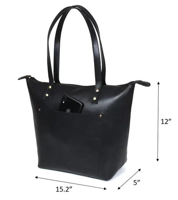 Cassidy Leather Tote Bag - Gifts for You 'n Me