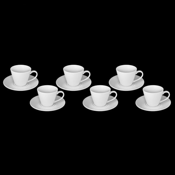 White 6 Oz | 180 Ml Tea Cup & Saucer