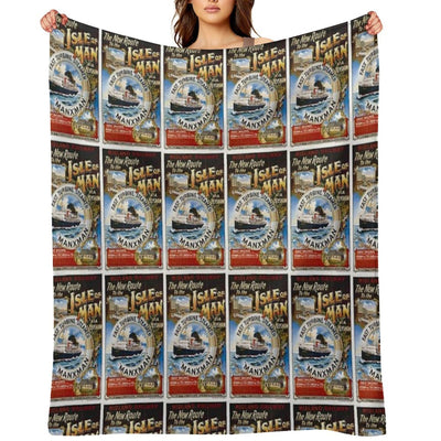 Isle of Man Gift-ready Throw Blanket