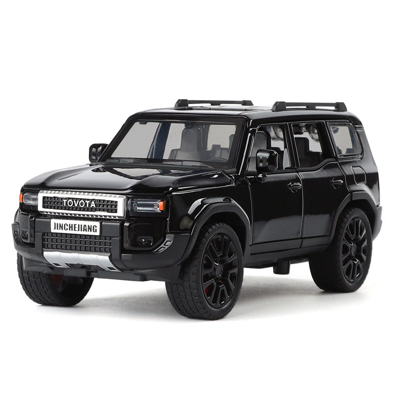 1: 32 Prado car model alloy sound and light simulation SUV domineering off-road vehicle boy toy car decoration